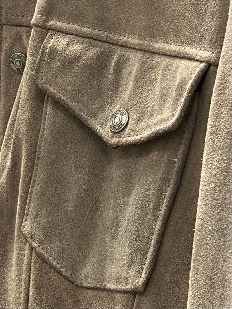 【 美品・'90s 】Schott スエード ヴィンテージ レザー ジャケット