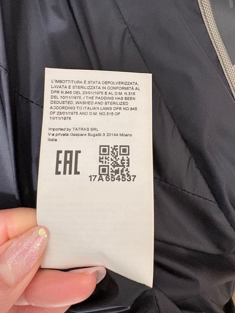 ⭐︎美品⭐︎タトラス　ファー付きグレー ダウンジャケット