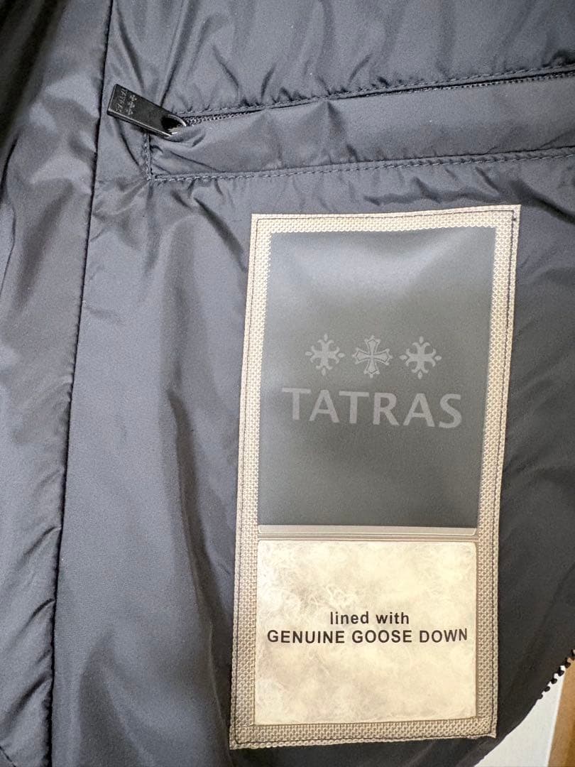 ⭐︎美品⭐︎タトラス　ファー付きグレー ダウンジャケット