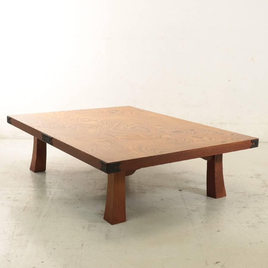 展示品 岩谷堂箪笥 座卓 4尺 センターテーブル 漆塗 欅材 岩手県伝統工芸