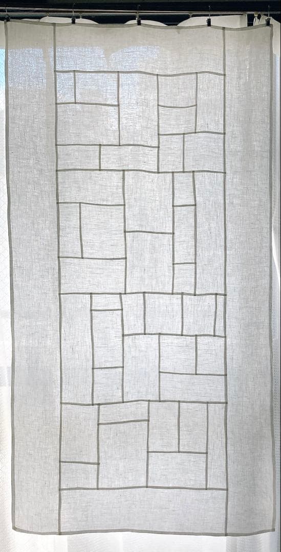 ポジャギ　127×67 オフホワイト　No.198