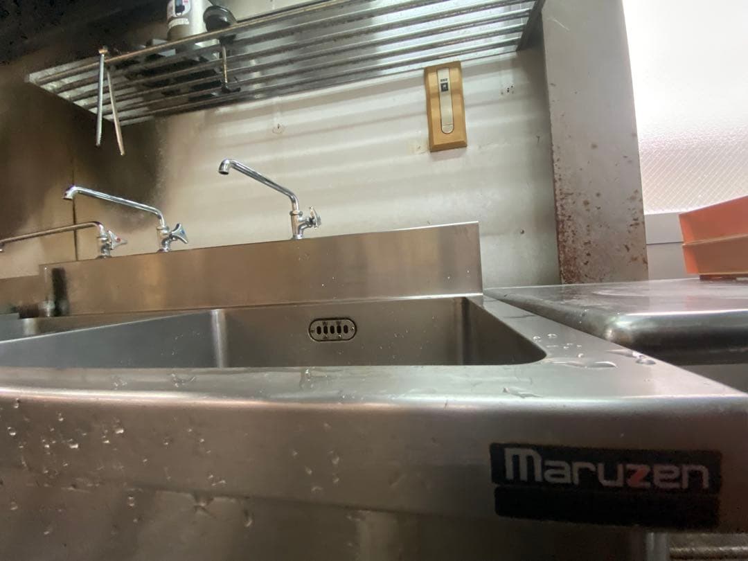 マルゼン☆ニ槽シンク　送料込　幅1200mm奥行600mm 高さ800mm