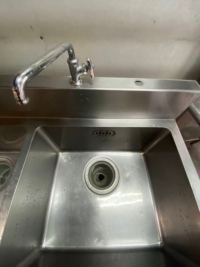 マルゼン☆ニ槽シンク　送料込　幅1200mm奥行600mm 高さ800mm