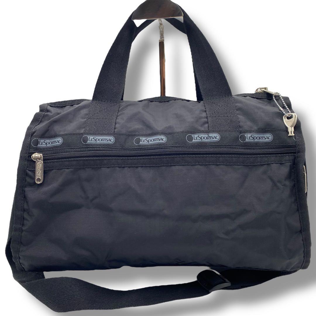 美品✨ レスポートサック ボストンバッグ 2way ショルダー ブラック 大容量