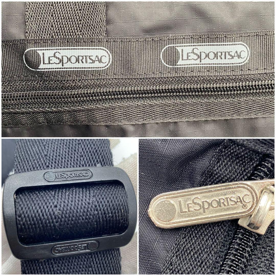 美品✨ レスポートサック ボストンバッグ 2way ショルダー ブラック 大容量