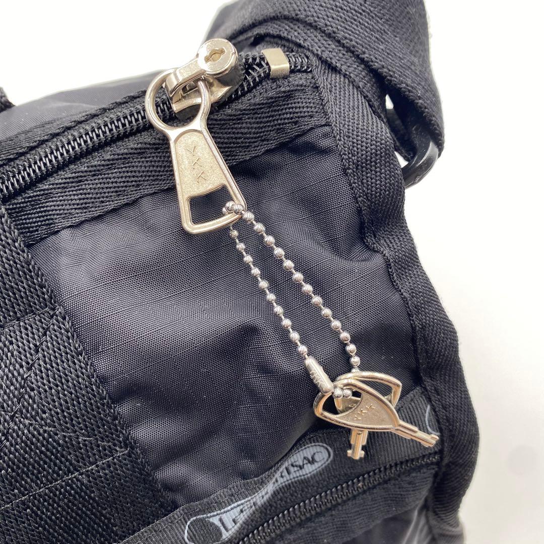 美品✨ レスポートサック ボストンバッグ 2way ショルダー ブラック 大容量