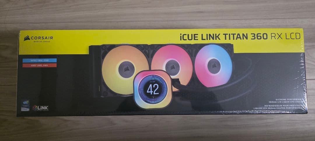 CORSAIR iCUE LINK TITAN 360 RX ARGB ブラック