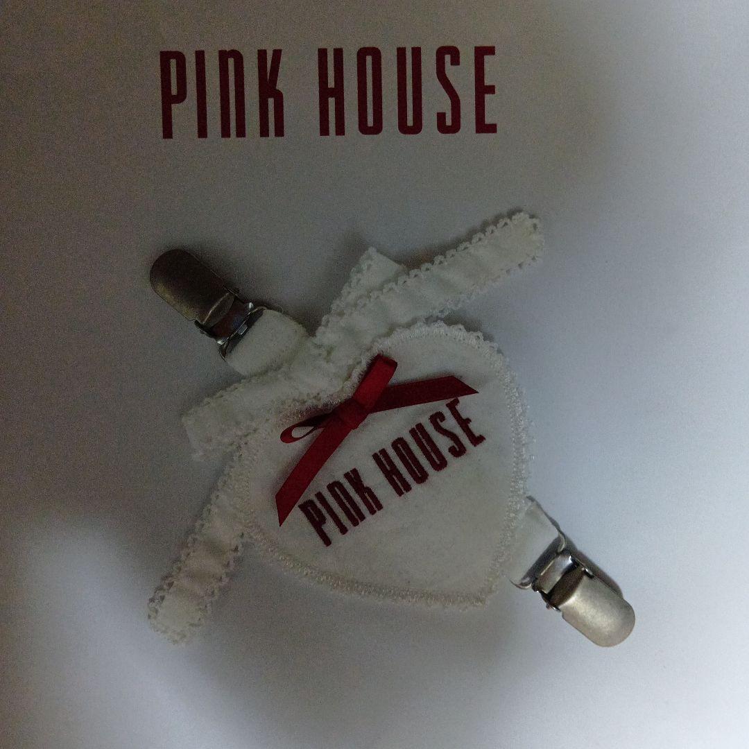 PINK HOUSE ウサギ刺繍ブローチとクリップ3点セットです❣セット
