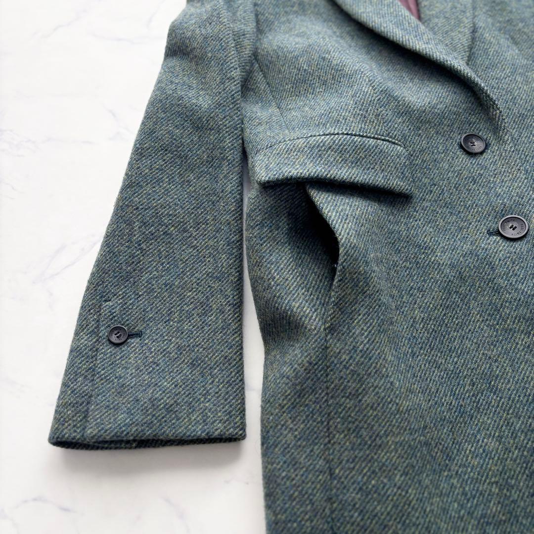 ポールスミス チェスターコート ツイード レディース グリーン 38 M