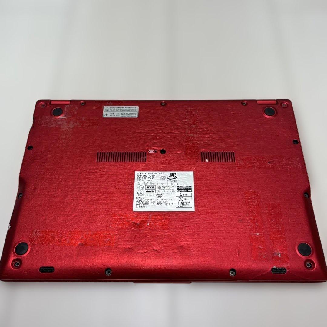 Fujitsu LIFEBOOK UH75/C3 レッド