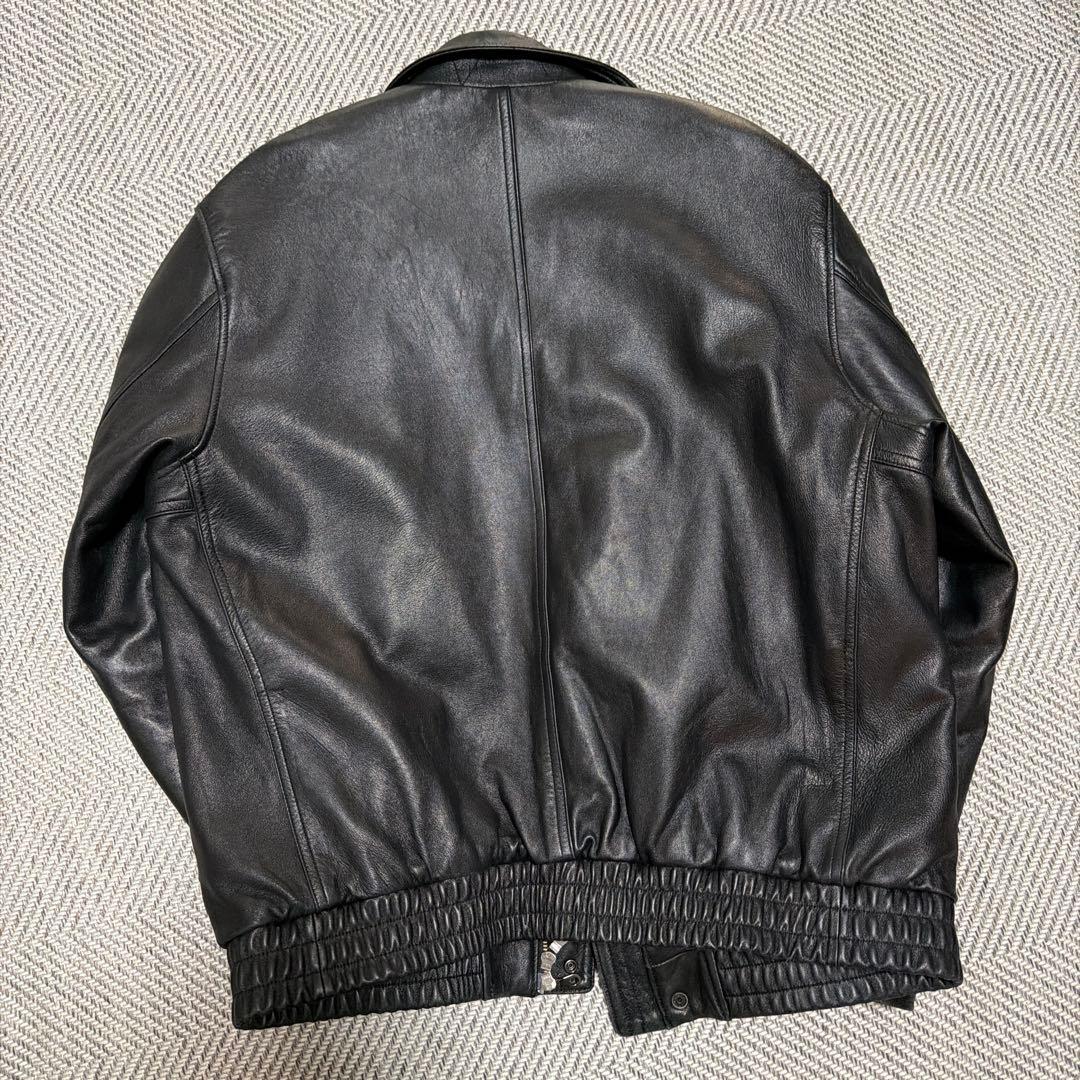 【美品】JOURNAL STANDARD ラムダッドレザーブルゾン（ブラック）