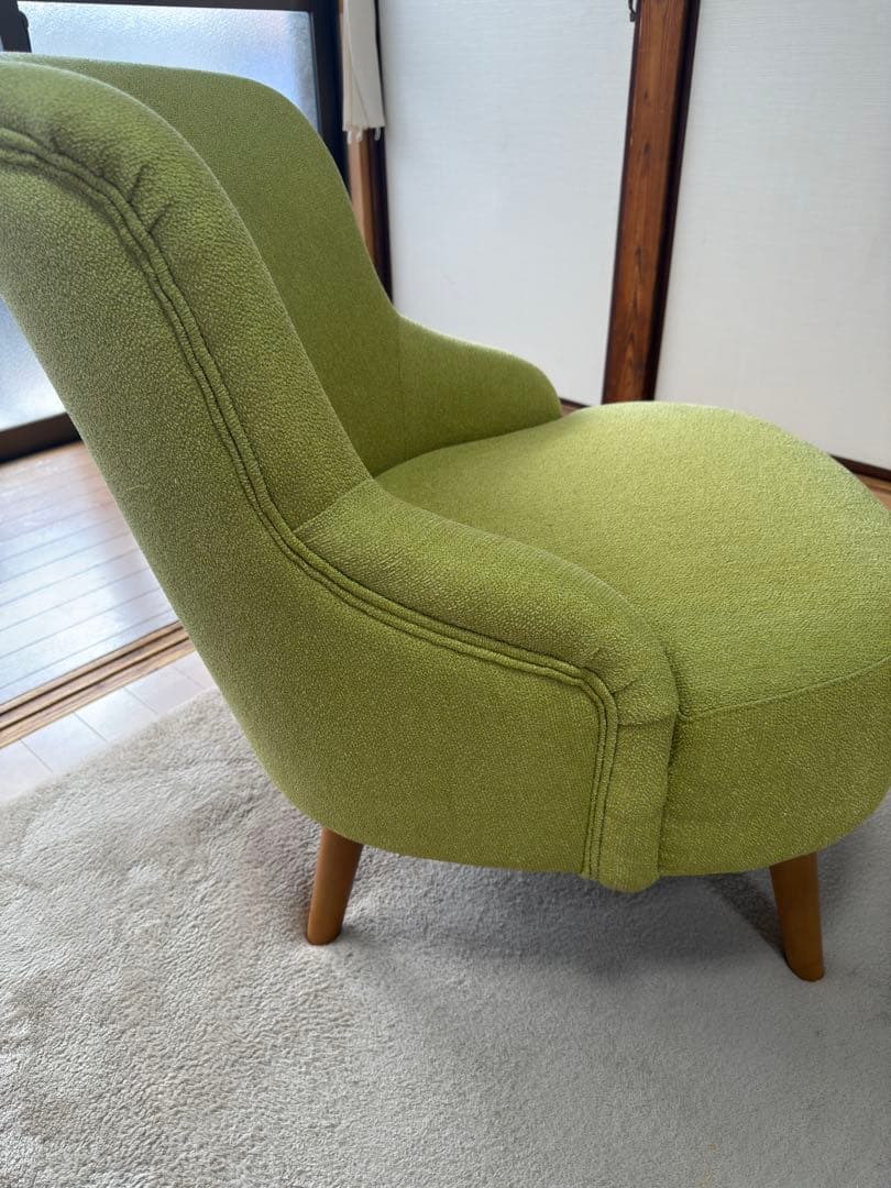 テ*ん様 unico SOPHIE グリーン 1人掛けソファ