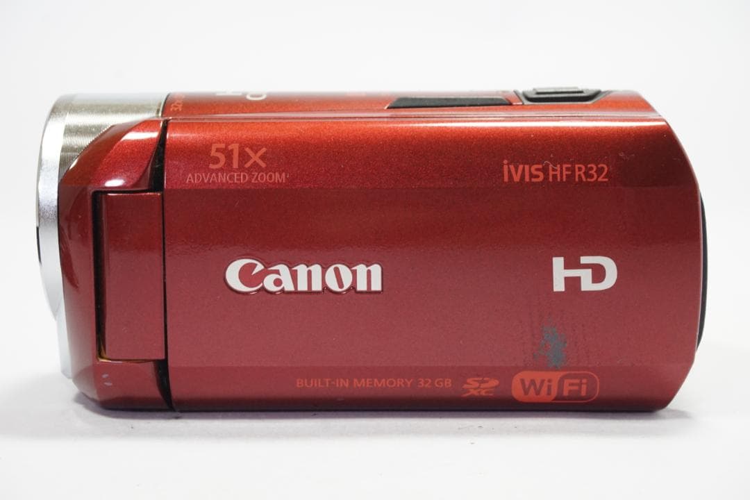 【動作品】Canon ivis HF R32 ハンディビデオカメラ　レッド