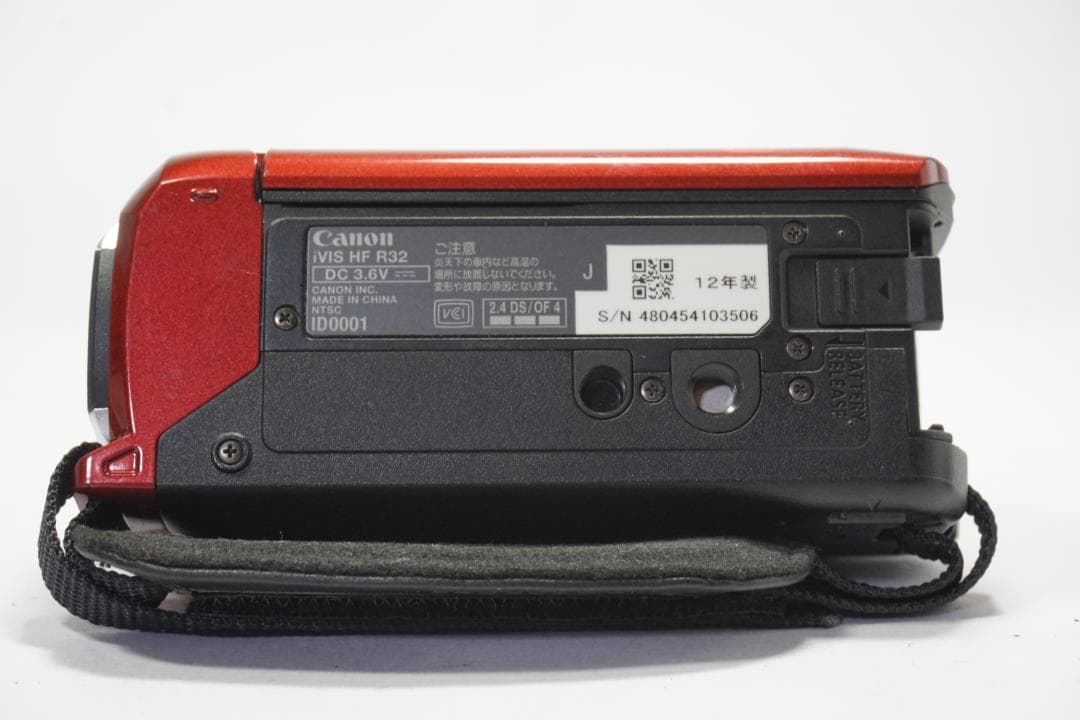 【動作品】Canon ivis HF R32 ハンディビデオカメラ　レッド