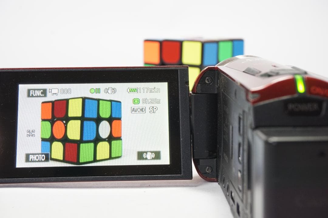 【動作品】Canon ivis HF R32 ハンディビデオカメラ　レッド