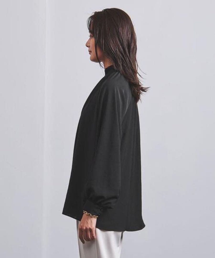 新品★ 手洗可 ギャザー長袖ブラウス 白UNITED ARROWS ¥17600