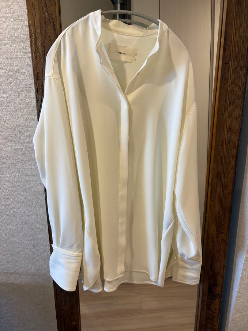トップス todayful silky over shirts