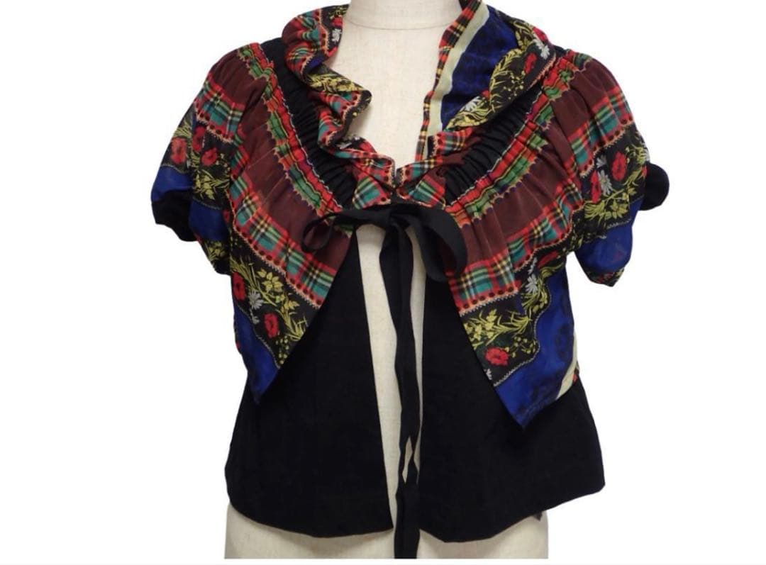 tricotCOMME des GARCONS変形バルーンスリーブカーディガン