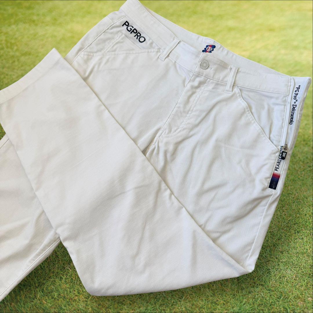 現行モデル　パーリーゲイツ　パンツ　白　L〜XL相当　PGプロ　ホワイト　美品