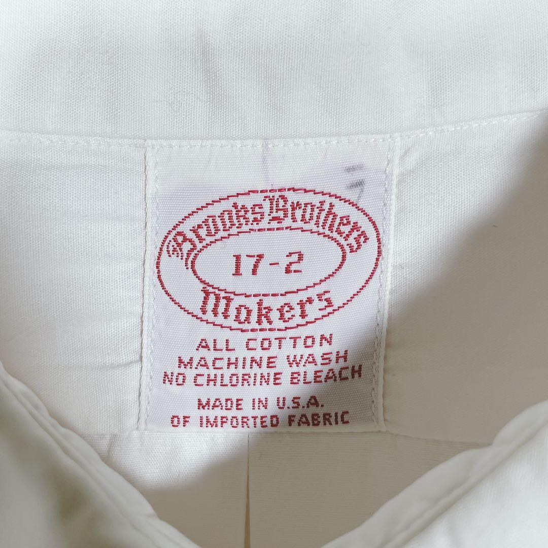 ブルックスブラザーズ　シャツ　長袖　ホワイト　USA製　17-2