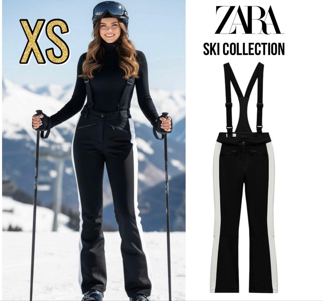 新品 ZARA 定価17,990円 サイドライン入フレアパンツ XS 完売品！