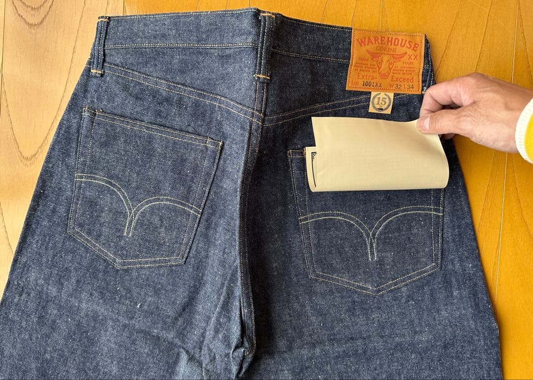 ウエアハウス 15周年記念モデル 1001XX W32 デッドストック