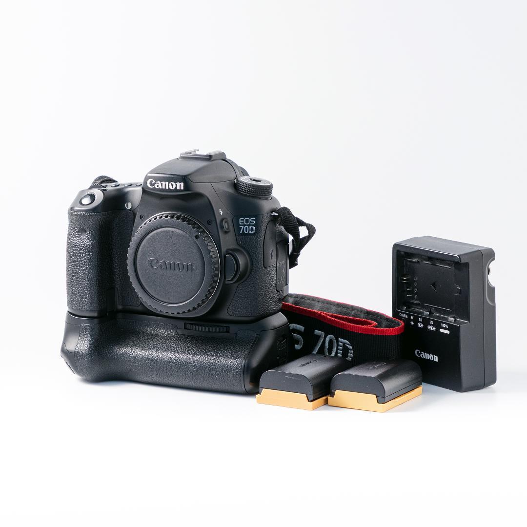 Canon EOS 70D バッテリーグリップ BG-E14 バッテリー2個付き