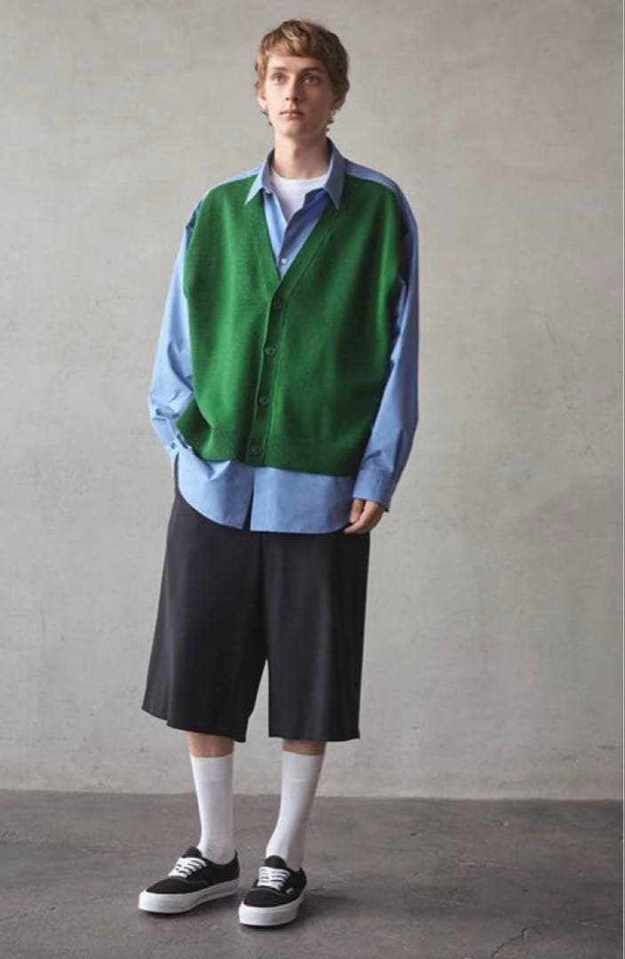 最終価格！新品KNITCARDIGANDETAIL LAYEREDSHIRT