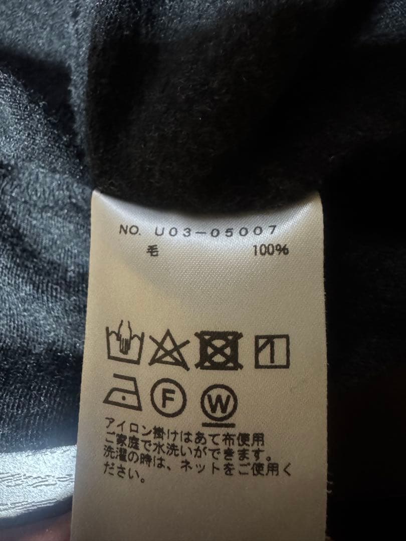 COMOLI ウール天竺長袖タートルネック size3