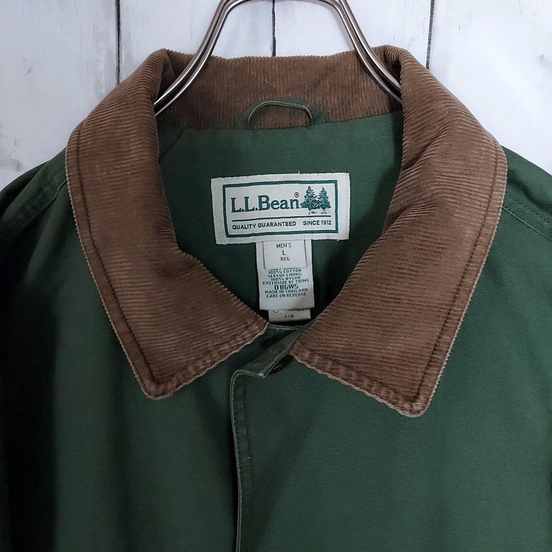 【エルエルビーン】希少 コットンハンティングジャケット XL相当 緑