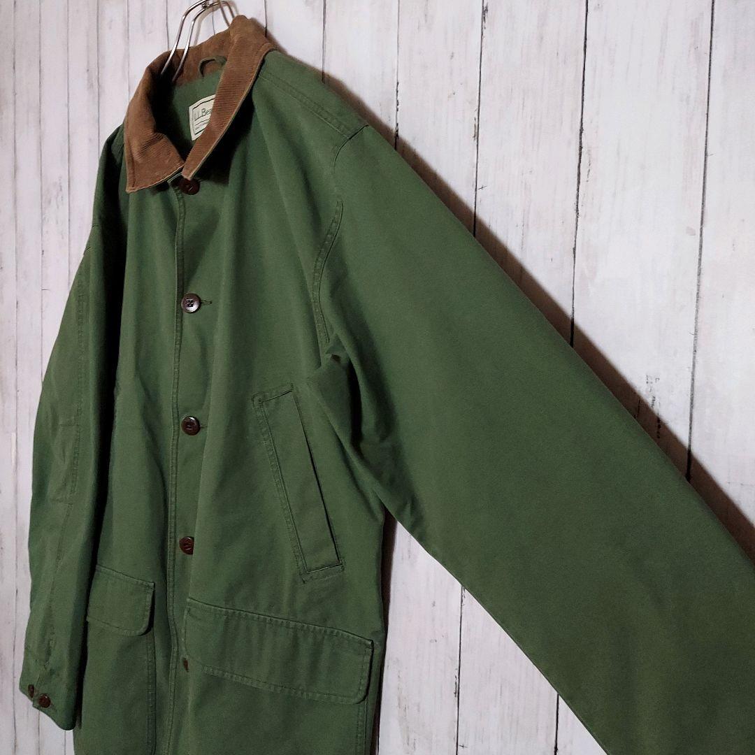 【エルエルビーン】希少 コットンハンティングジャケット XL相当 緑