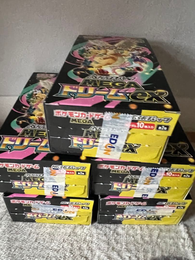 ポケモンカード メガドリーム ex 5BOX シュリンクなし