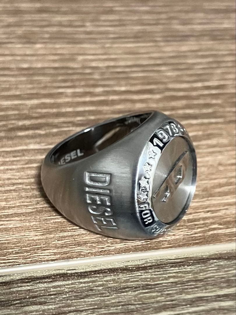 DIESEL リング 18号　ステンレススチール製