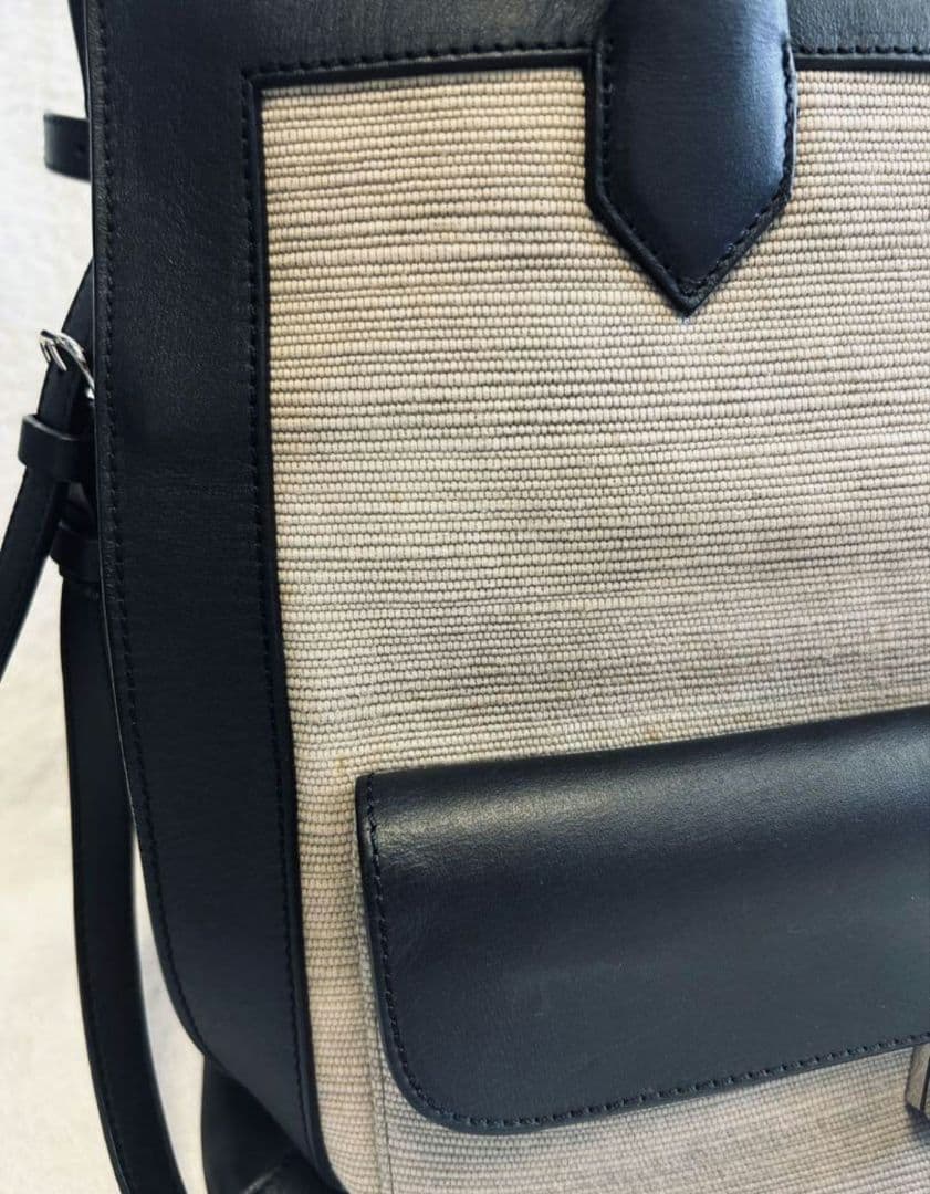 ◆BALENCIAGA◆バレンシアガトートバッグベージュ黒バイカラー