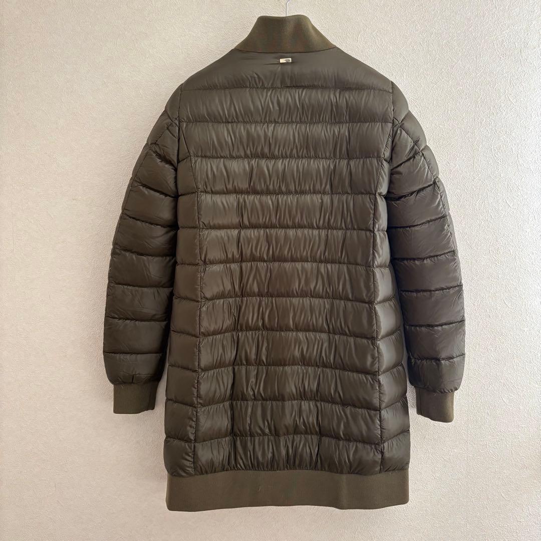 ２点おまとめ　ヘルノ　ダウン　コート　ノーカラー　レディース　42