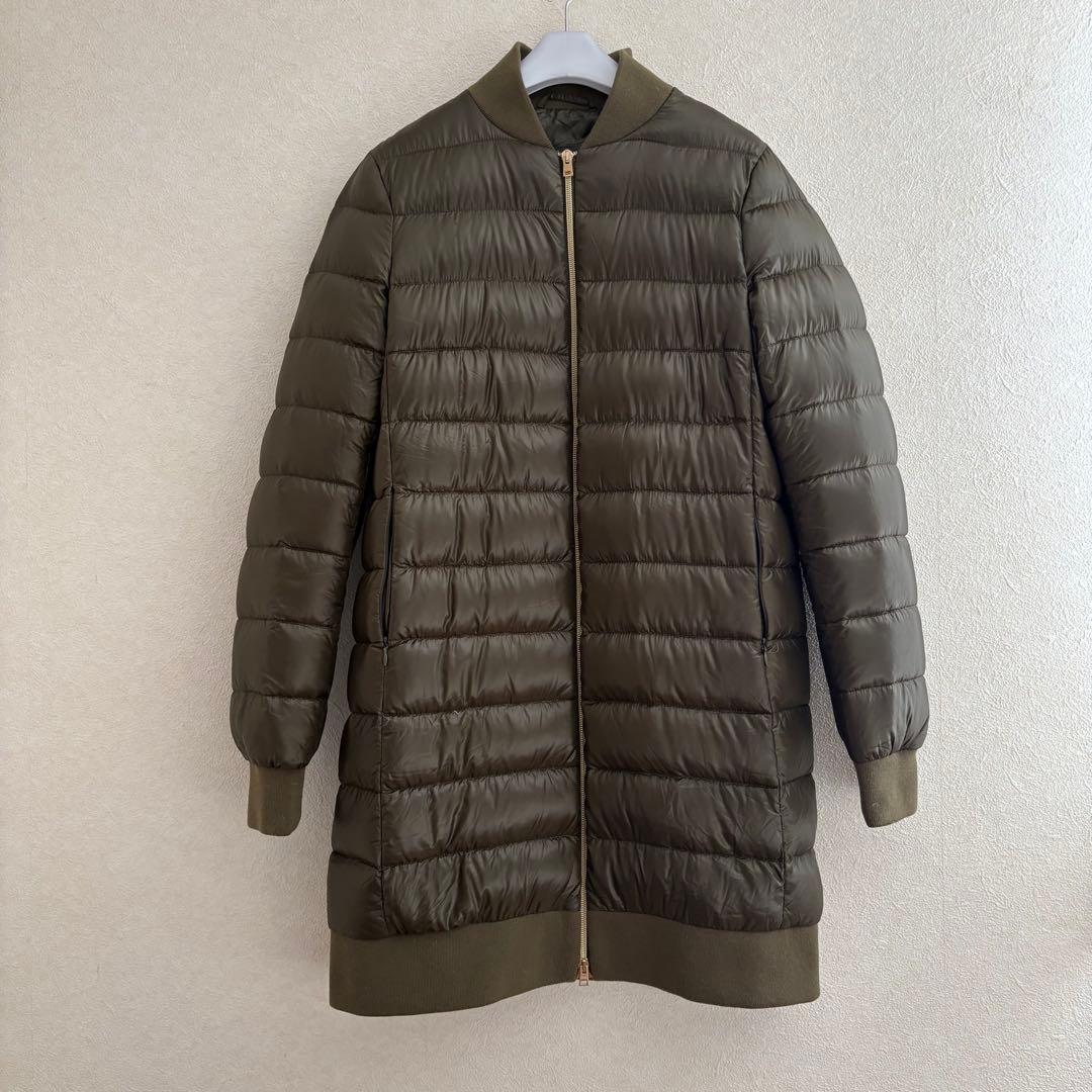 ２点おまとめ　ヘルノ　ダウン　コート　ノーカラー　レディース　42