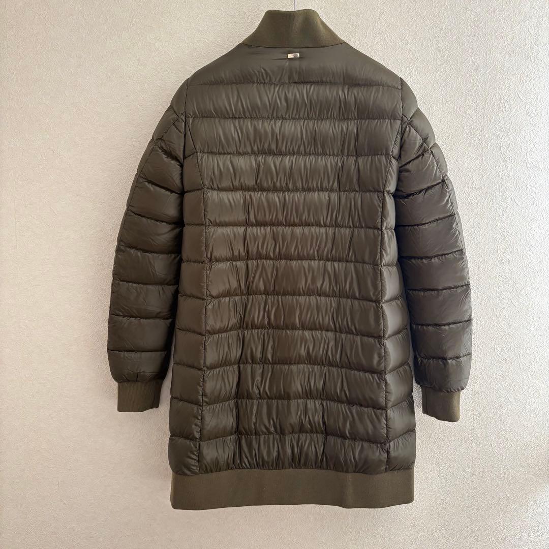 ２点おまとめ　ヘルノ　ダウン　コート　ノーカラー　レディース　42