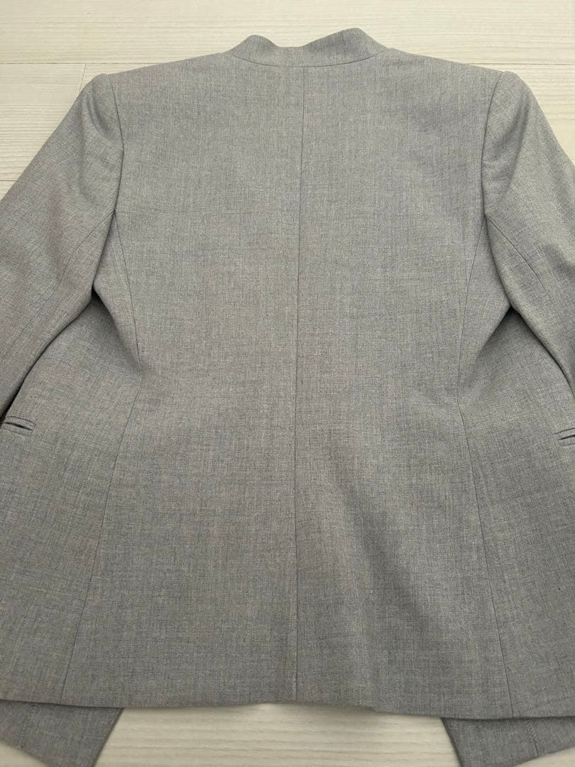 【未使用】セオリーリュクス ノーカラージャケットセットアップスーツ グレー