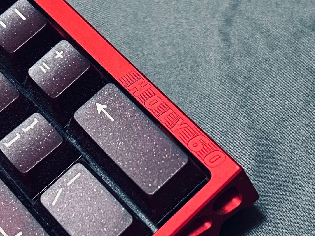 キーボード KBDFans Holy60 Case Anodized Red