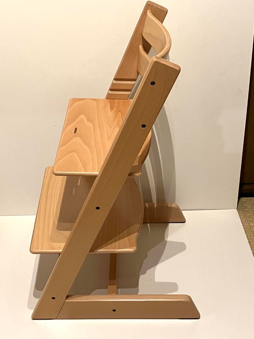 【美品】新型 ストッケ トリップトラップ ナチュラル シリアルナンバー4 ①