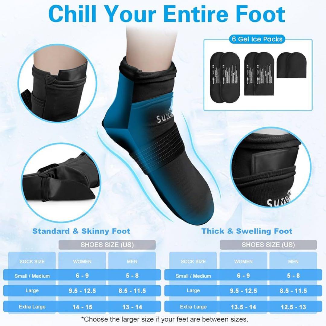 新品未使用　抗がん剤　フローズングローブ　フローズンソックス　セット　ブラック