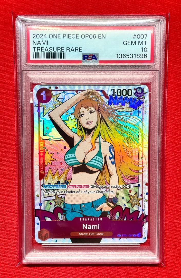 PSA10 ナミ Nami トレジャーレア ST01-007 C 英語 ワンピ