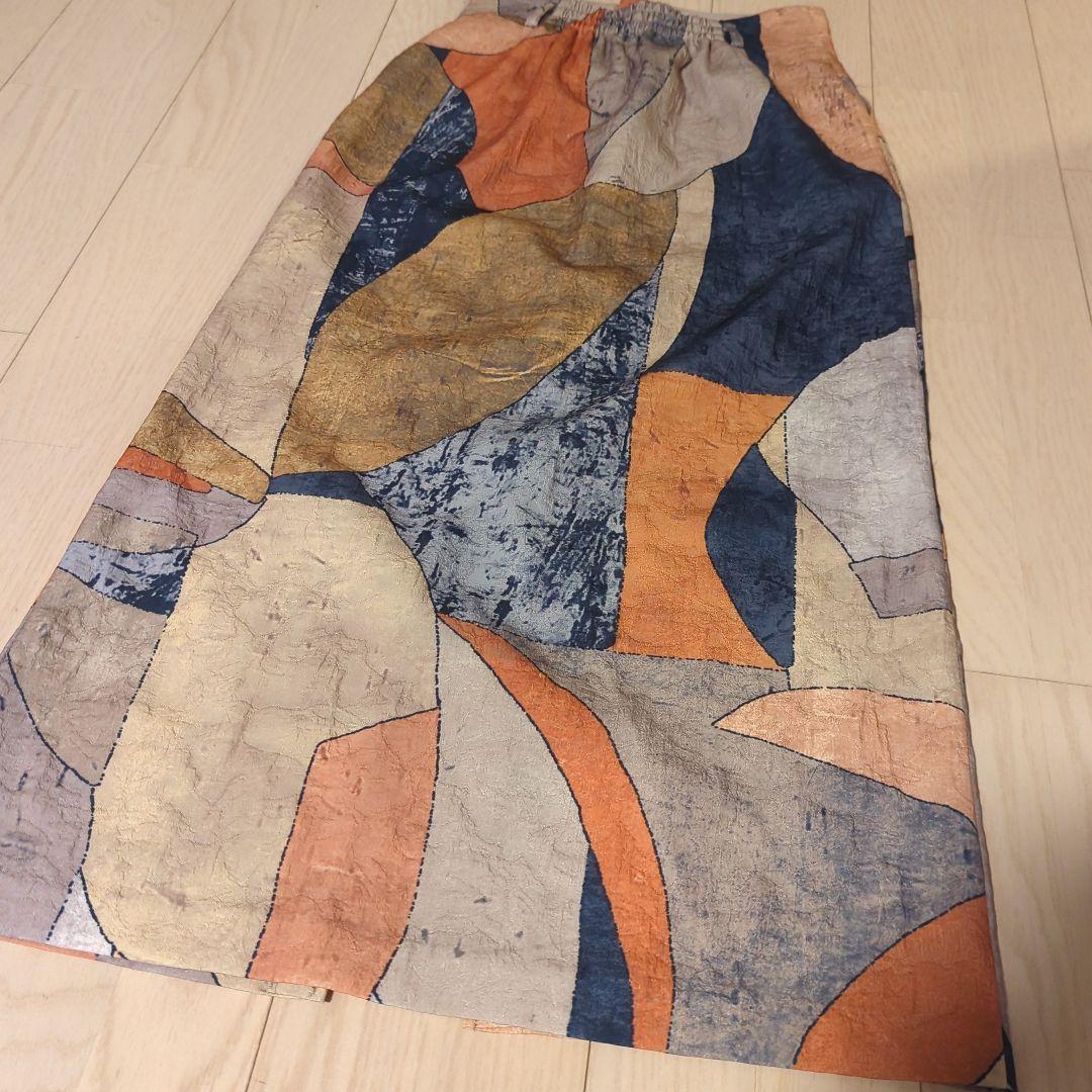 Ameri　MEDI MURAL I LINE SKIRT