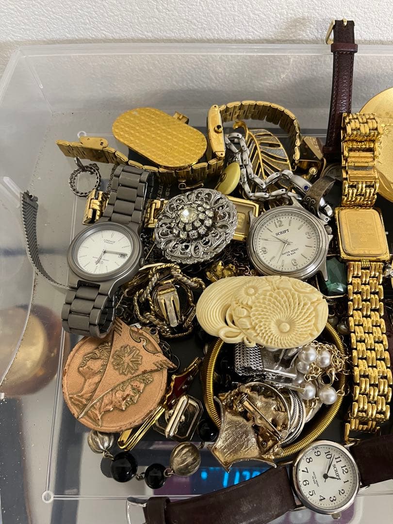 遺品整理　アクセサリー　イミテーションまとめ　約1,000g①