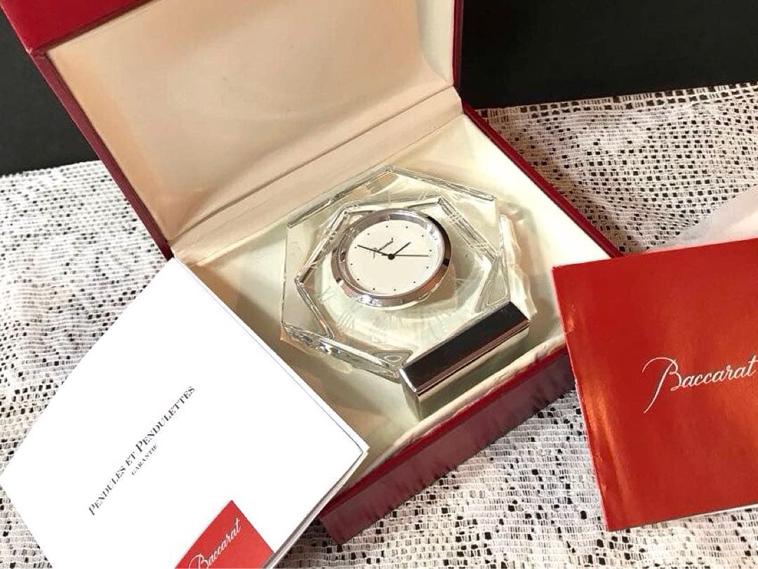 最終値下げ❗️バカラ Baccarat アビス 置時計 電池交換済み