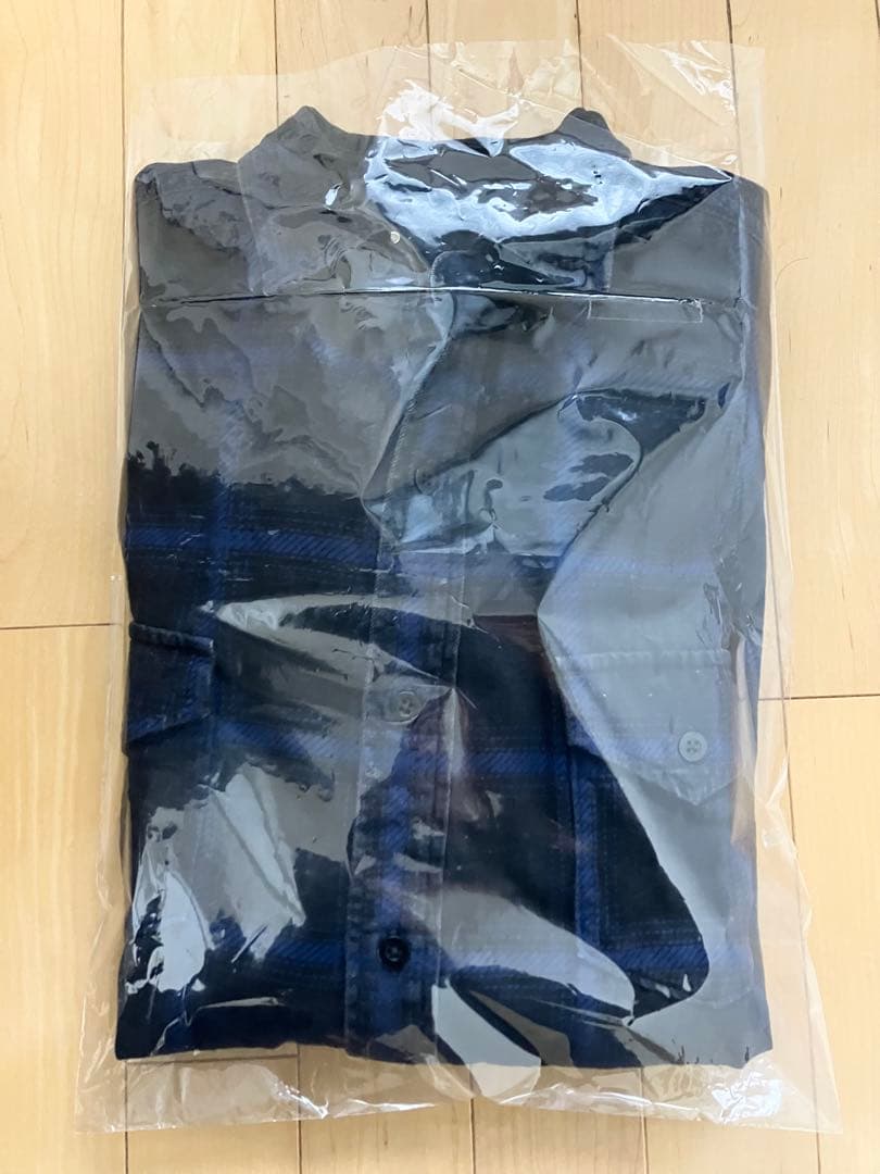 【キムタク愛用ブランド】 マインデニム デニムチェックシャツ Blue サイズ3