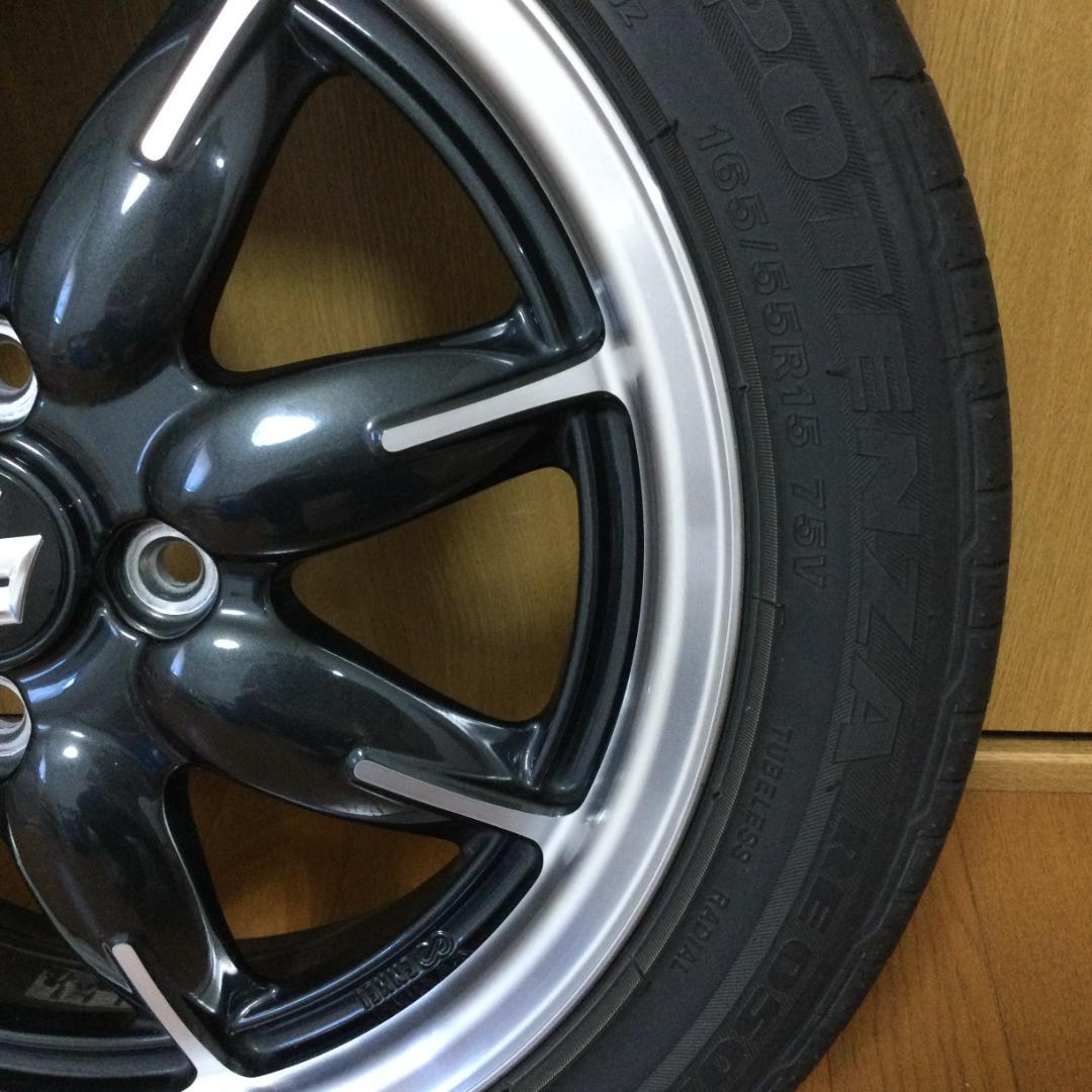 ②アルトターボRS★スズキ純正 165/55R15 75V 1本★中古美品
