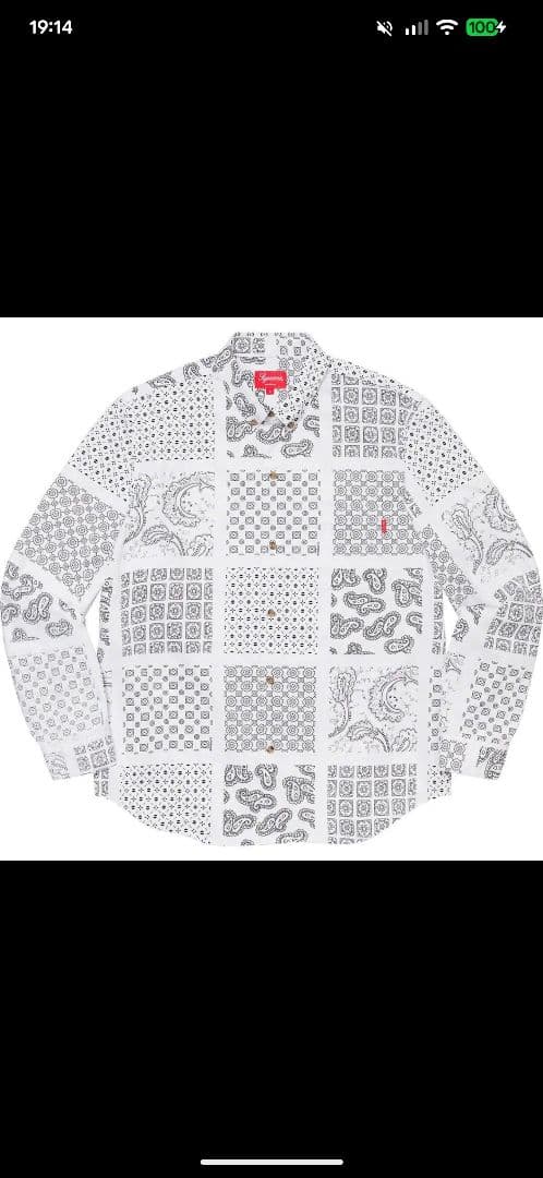 SUPREME シュプリーム　Paisley Grid Shirt
