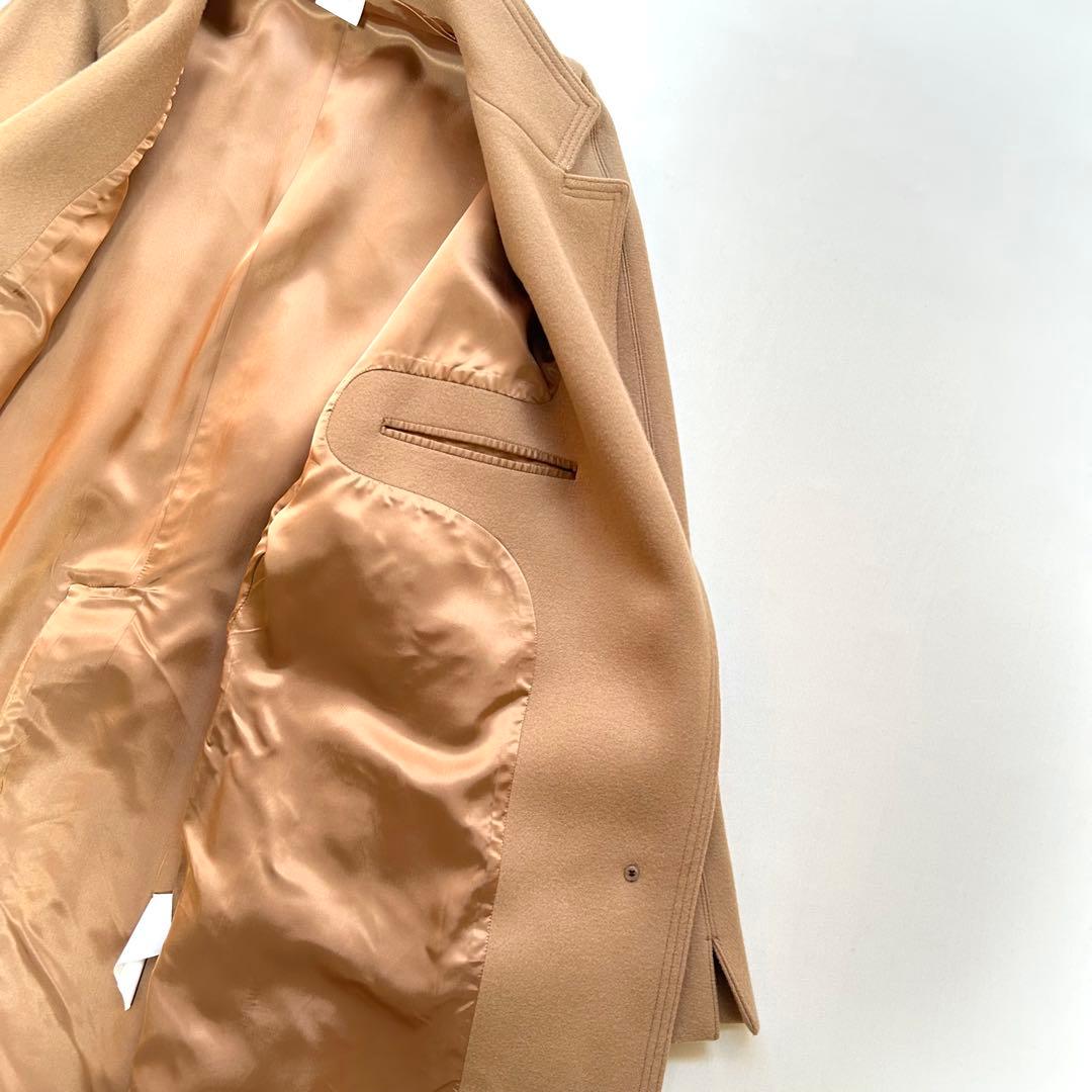 最終セール　極美品　エリン　メルトンシングルワンボタンコート　ウール　ゆったり