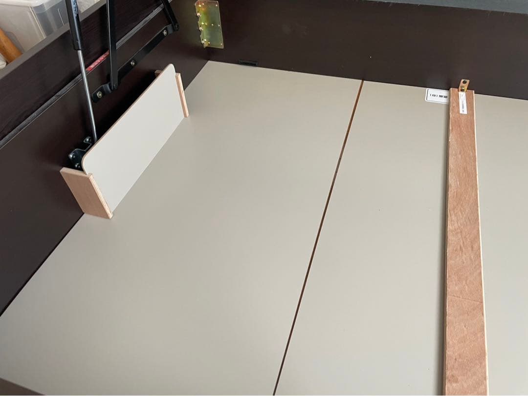 限定お値下げ　 ニトリ　跳ね上げ式　ダブルベッド　収納付きベッド